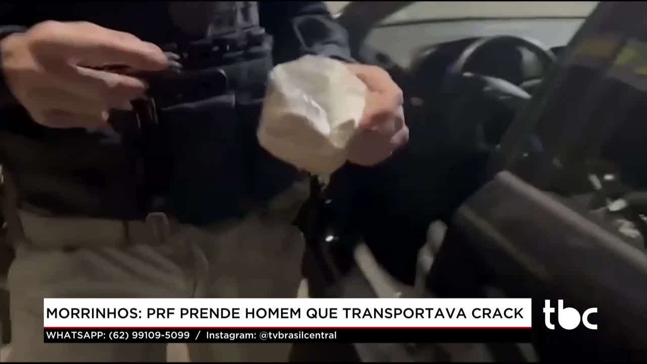 itemMorrinhos: PRF prende Homem que Transportava Crack