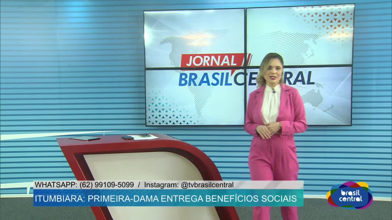 itemComitiva da Geórgia visita a TV Brasil lCentral.