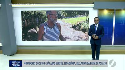itemMoradores do Setor Chácaras Buritis em Goiânia reclamam da falta de asfalto