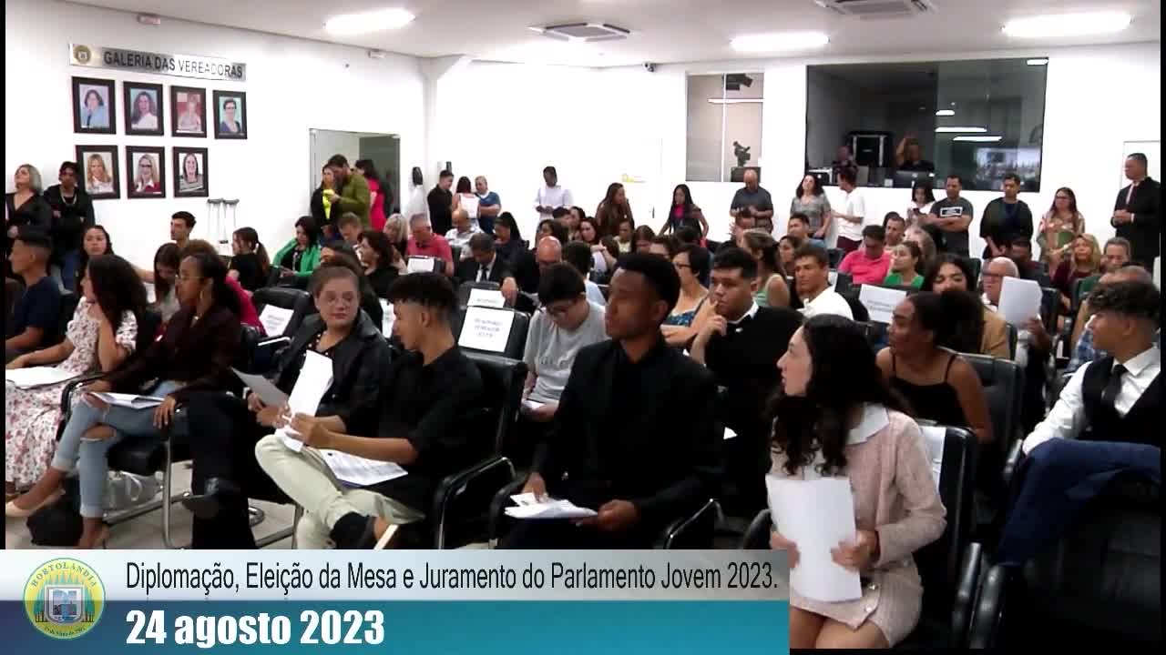 Solenidade de Diplomação, eleição da mesa e juramento do Parlamento Jovem 2023 - Parte 6