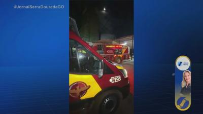 Inc&ecirc;ndio em secador de gr&atilde;os em Acre&uacute;na