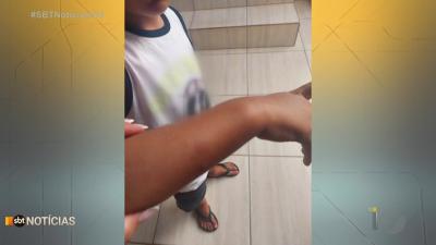 itemMãe denuncia que filho foi agredido por professora em escola de Anápolis