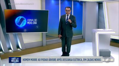 itemHomem morre ao podar árvore após descarga elétrica em Caldas Novas