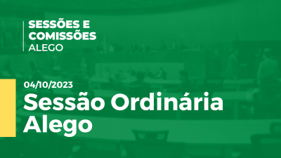 Imagem de capa do vídeo - Sessão Ordinária Alego