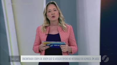 itemEncontrado corpo de jovem que se afogou em rio de Jataí