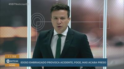 itemIdoso embriagado provoca acidente, foge e acaba preso em Aparecida de Goiânia