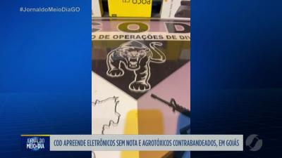 PM apreende eletr&ocirc;nicos sem nota fiscal e agrot&oacute;xicos em Goi&aacute;s