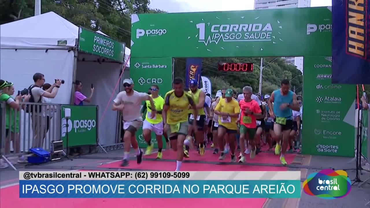 Ipasgo promove Corrida no Parque Areião.