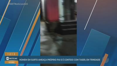itemHomem em surto ameaça o pai e é contido com taser