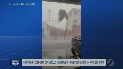 itemTemporal assusta moradores de Jataí