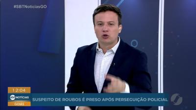 itemSuspeitos de roubos é preso após perseguição policial em Goiânia