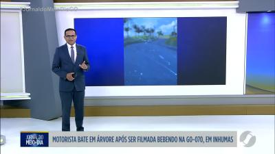 Motorista b&ecirc;bada &eacute; flagrada dirigindo na GO-070