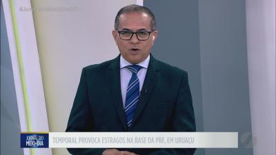 itemTemporal provoca estragos na base da PRF em Uruaçu