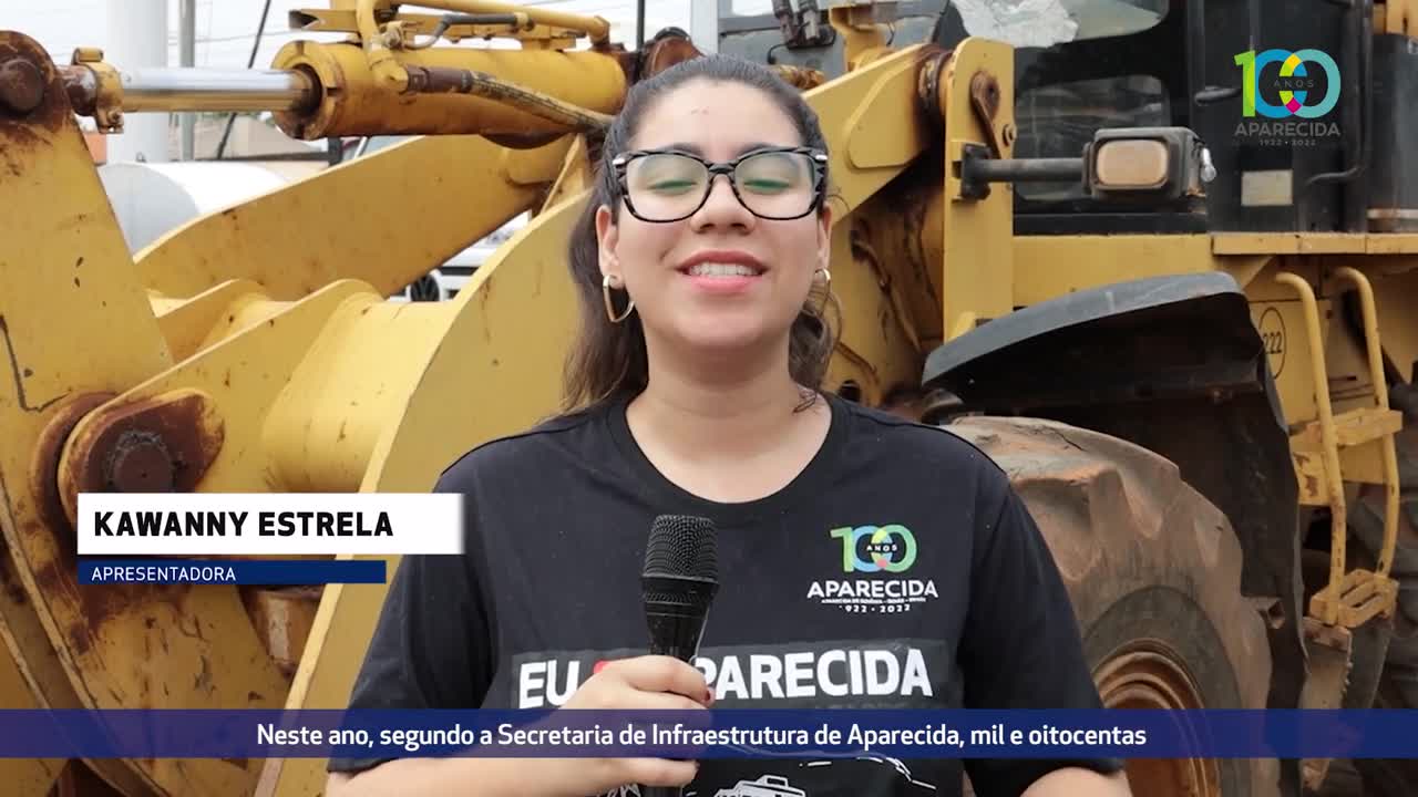 Secretaria de Infraestrutura de Aparecida intensifica trabalho de recuperação de bocas de lobo