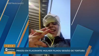Pris&atilde;o em flagrante, mulher filmou sess&atilde;o de tortura