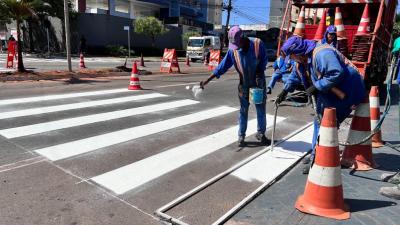 Prefeitura de Goiânia implanta e revitaliza sinalização