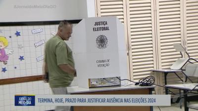 itemTermina hoje prazo para justificar ausência nas eleições de 2024