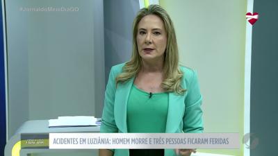 itemHomem morre e três pessoas ficam feridas em acidentes em Luziânia