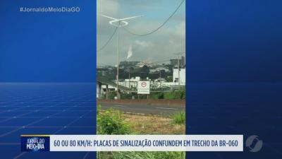 Placas confundem motoristas na BR-060