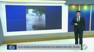 itemPrejuízos provocados pela primeira chuva forte em Goiás