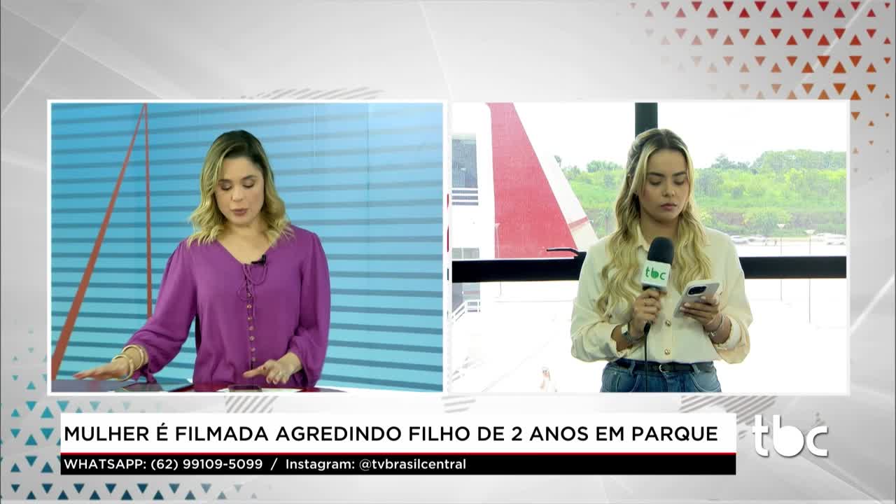 Mulher &eacute; filmada agredindo Filho de 2 Anos em Parque