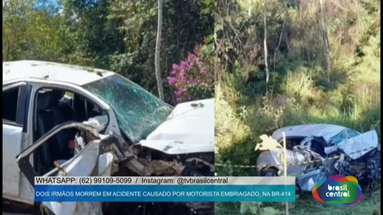 itemDois Irmãos morrem em Acidente causado por Motorista embriagado, na BR-414