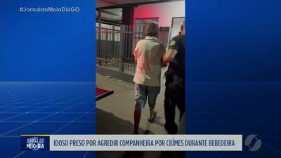 itemIdoso é preso por agredir a companheira por ciúmes em Itumbiara