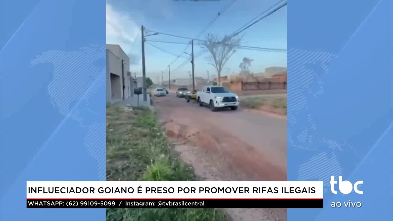 Influenciador Goiano &eacute; preso pro promover Rifas Ilegais