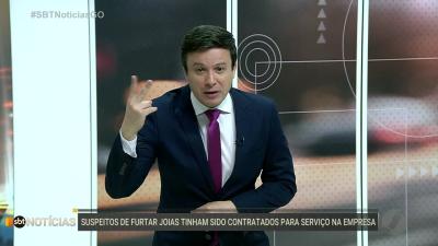 itemSuspeitos de furtas joias tinham sido contratados para serviço na empresa