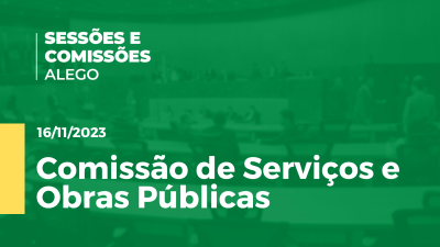 Imagem de capa do vídeo - Comissão de Serviços e Obras Públicas