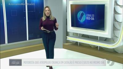 Motorista que atropelou criança em Catalão foi preso e solto no mesmo dia