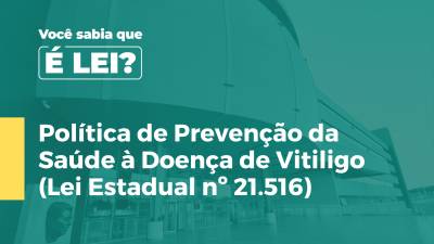 Imagem de capa do vídeo - Política de Prevenção da Saúde à Doença de Vitiligo