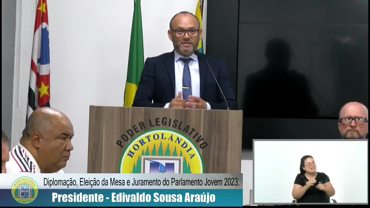 Solenidade de Diplomação, eleição da mesa e juramento do Parlamento Jovem 2023 - Parte 4