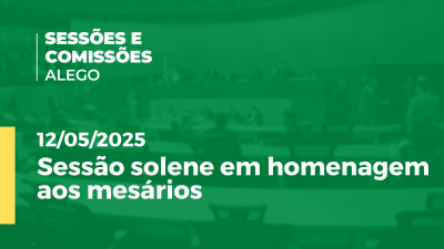 Imagem de capa do vídeo - Sessão solene em homenagem aos mesários