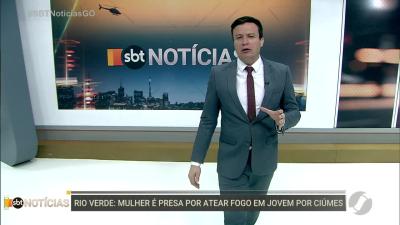itemMulher é presa por atear fogo em jovem por ciúmes em Rio Verde