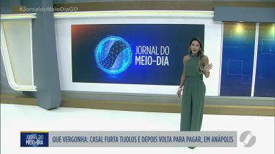 itemCasal furta tijolos em Anápolis