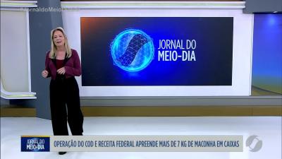 itemOperação da PM e Receita Federal apreende maconha em caixas
