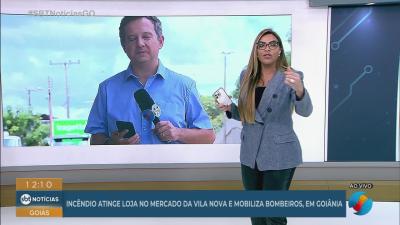 Inc&ecirc;ndio atinge loja no Mercado da Vila Nova e mobiliza bombeiros