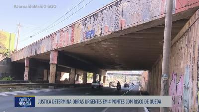Justi&ccedil;a determina obras urgentes em quatro pontes com risco de queda em Goi&acirc;nia