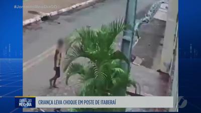 Criança leva choque em poste de Itaberaí