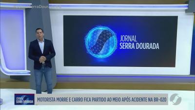itemMotorista morre e carro fica partido ao meio apos acidente na BR 020