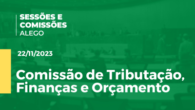 Imagem de capa do vídeo - Comissão de Tributação, Finanças e Orçamento