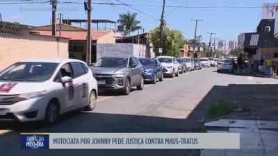 Motociata por Johnny, pede justi&ccedil;a contra maus-tratos
