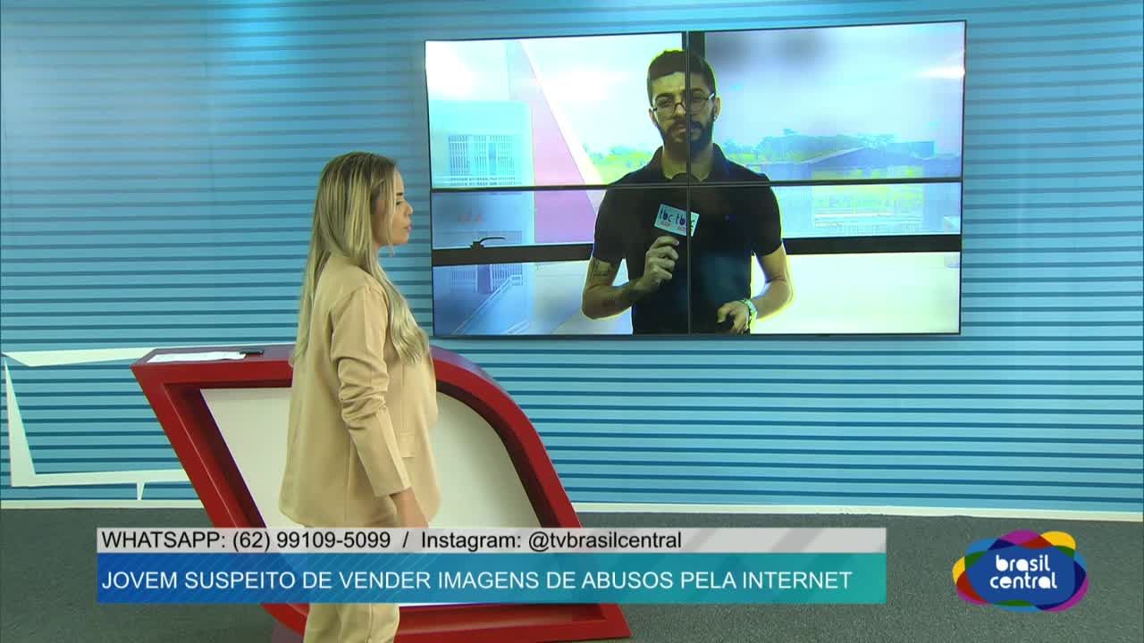 itemJovem suspeito de vender imagens de abusos pela Internet