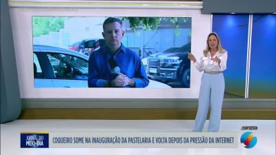 Coqueiro é furtado na inauguração de pastelaria em São Luís de Montes Belos