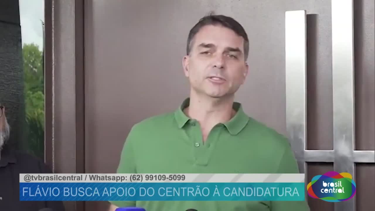 itemFlavio Bolsonaro busca apoio do Centrão à Candidatura.