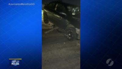 Acidente envolve duas motos e um carro na BR-060 em An&aacute;polis