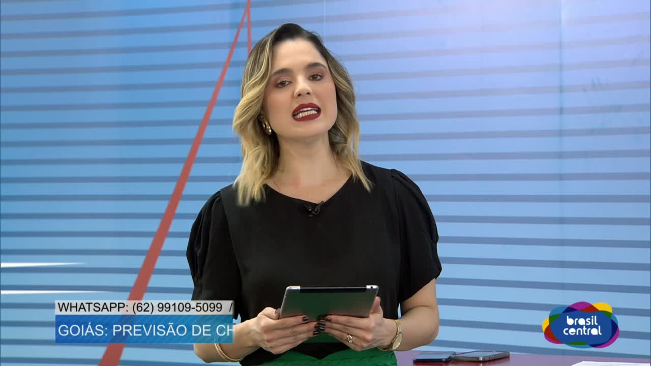 Goiás: Previsão de Chuva, Rajadas de Vento e Granizo.