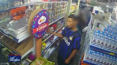 itemCasal furta potes de nutella de comércio em Aparecida