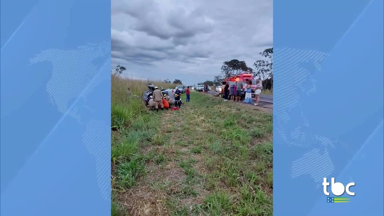 itemAcidente deixa Vítimas Feridas e provoca Incêndio as margens de Rodovia